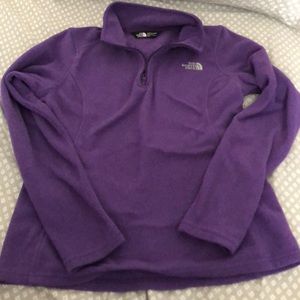 Purple north face sweater